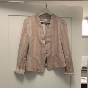 Current Air Pink Stripped Blazer-Size Medium